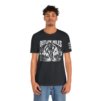 Outlaw Miles Graphic Tee - Unisex Short Sleeve T-Shirt for Adventure Lovers