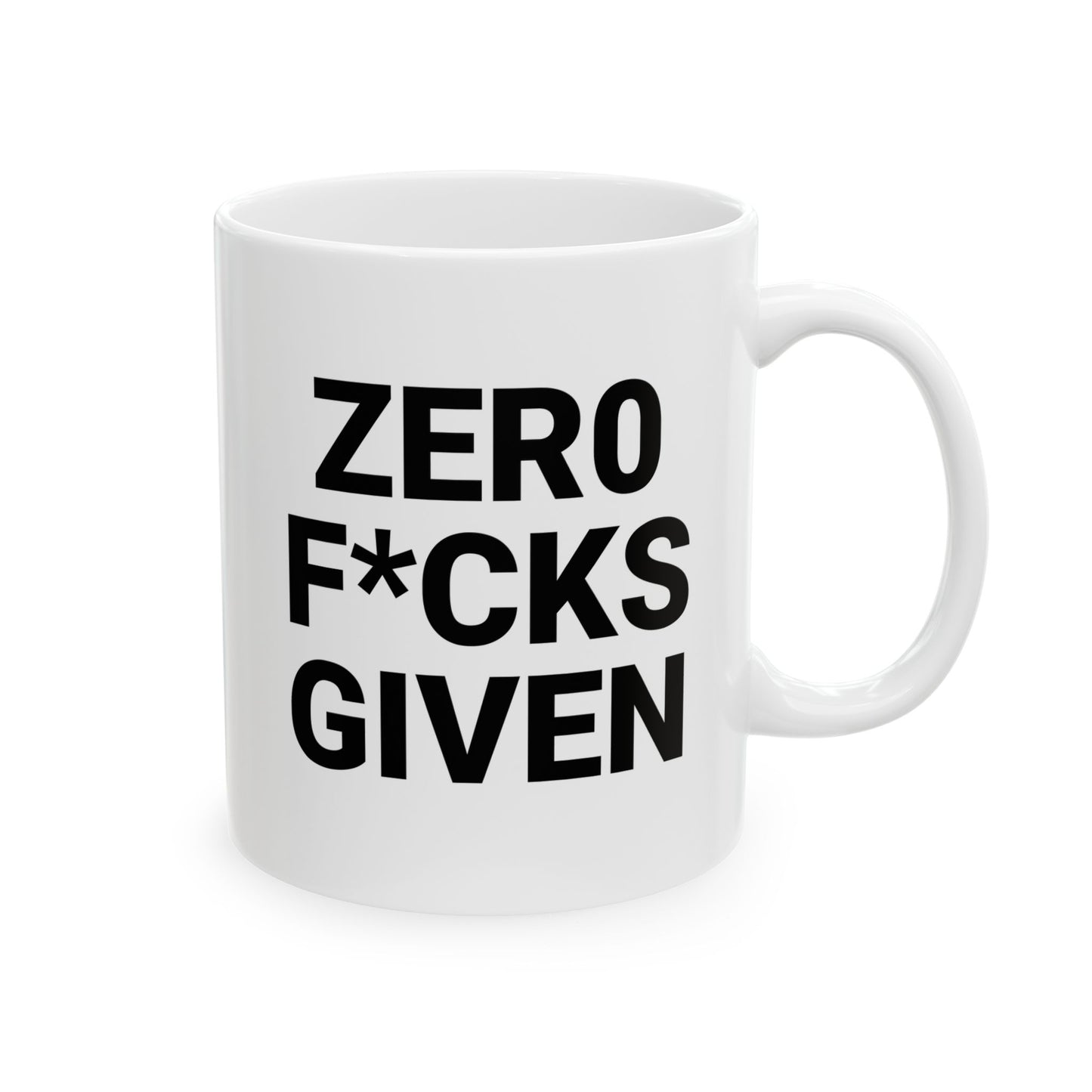 Zero F*cks Given Ceramic Mug - Perfect Gift for Coffee Lovers