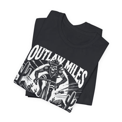 Outlaw Miles Graphic Tee - Unisex Short Sleeve T-Shirt for Adventure Lovers
