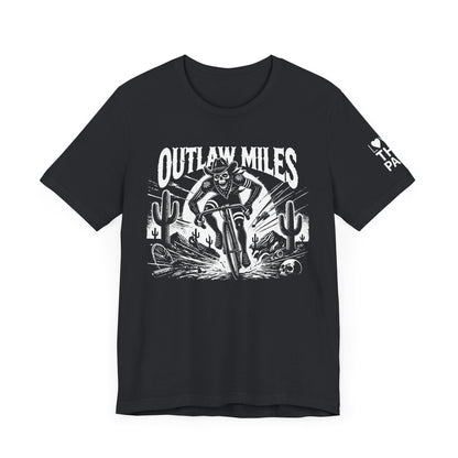 Outlaw Miles Graphic Tee - Unisex Short Sleeve T-Shirt for Adventure Lovers