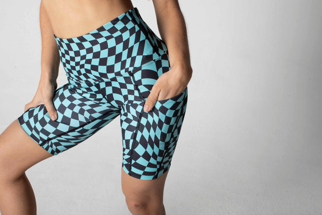 Ocean Checkers Biker Short