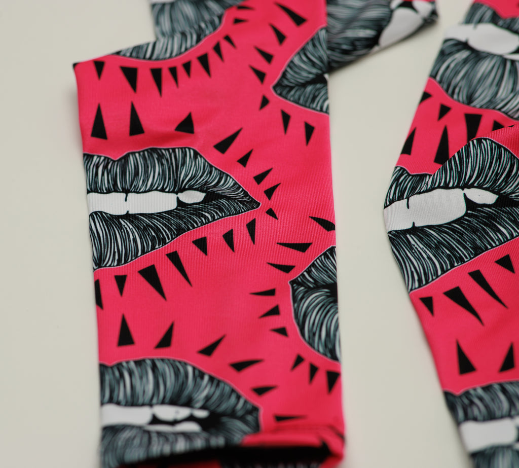 CRZY Lips Arm Warmers