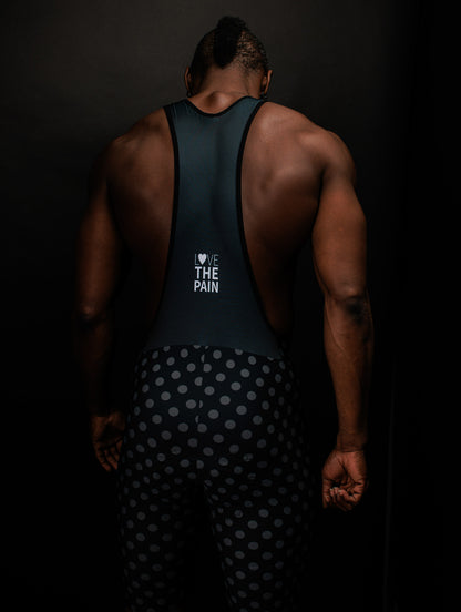 GREY DOTS Galaxy Bib