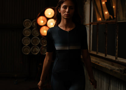 Grey Stripe Stealth Race Suit NEW